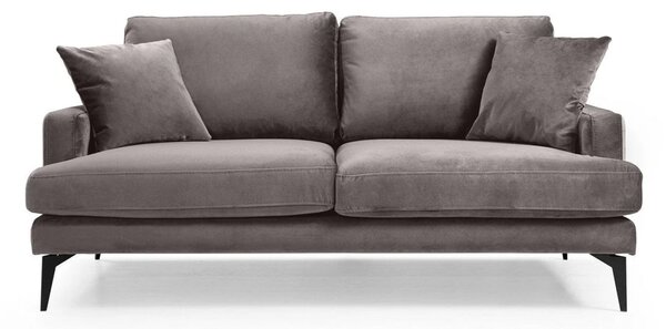 Canapea Fixă AZURRO, 2 locuri, 175x90x85 cm - Outlet, Velutto-Gri