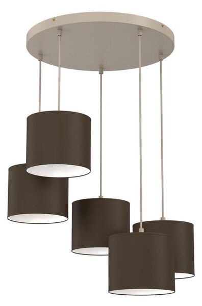 Candelabru ARDEN pe cablu 5xE27/15W/230V bej/maro