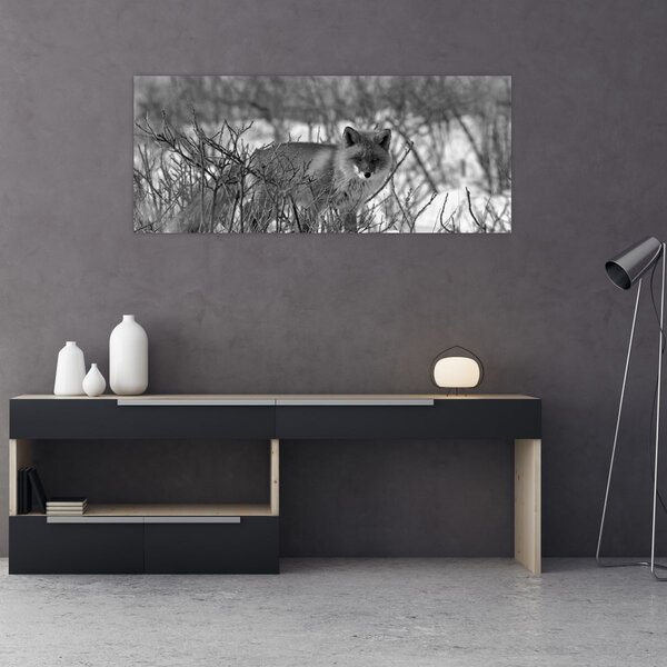 Tablou - Vulpe în timpul iernii (120x50 cm)
