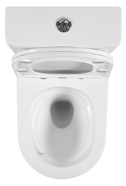 Erga Torre, Vas combinat WC 620x385x835 mm, Tornado 2.0 + capac WC, alb lucios, ERG-V03-TORRE-TO2-WH