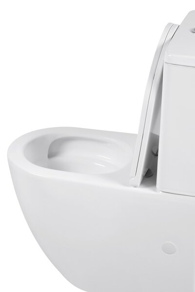 Erga Torre, Vas combinat WC 620x385x835 mm, Tornado 2.0 + capac WC, alb lucios, ERG-V03-TORRE-TO2-WH