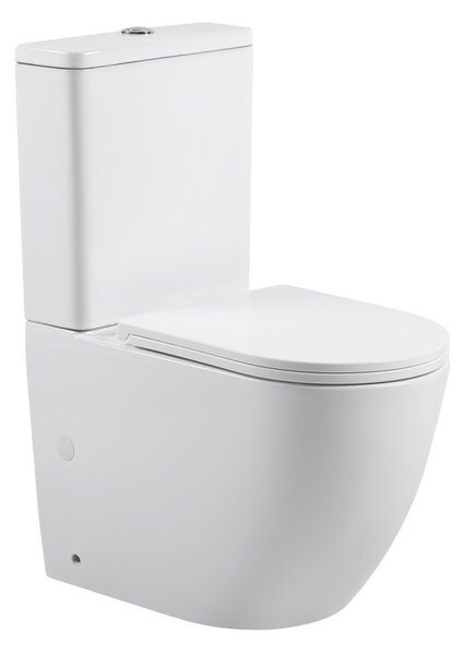 Erga Torre, Vas combinat WC 620x385x835 mm, Tornado 2.0 + capac WC, alb lucios, ERG-V03-TORRE-TO2-WH