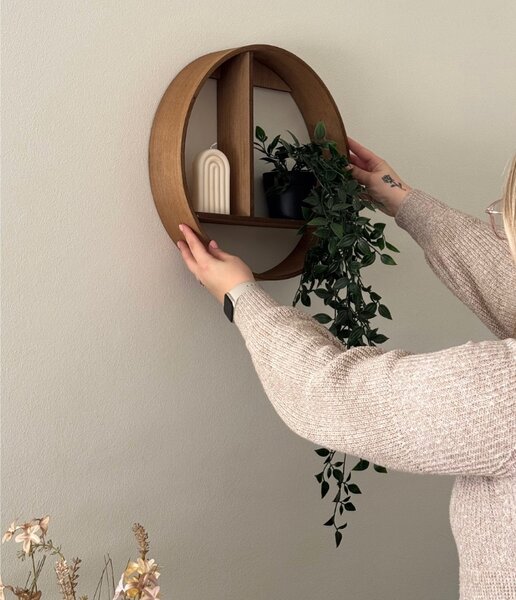 Polita decorativa de perete ACCENTS 37 cm - mai multe culori Culoare: Maro inchis