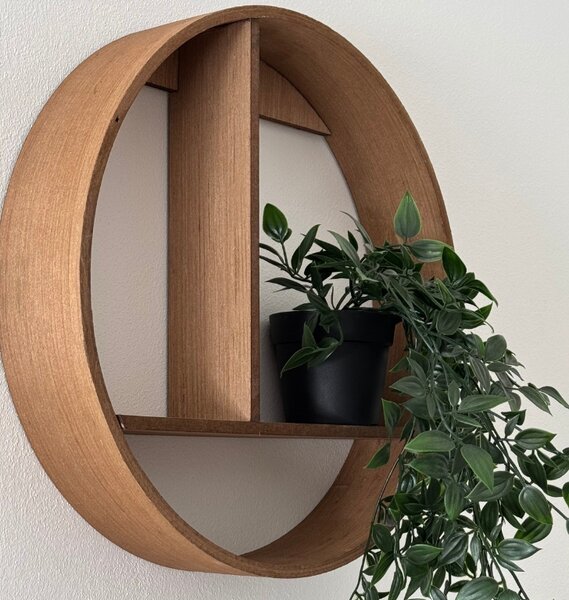 Polita decorativa de perete ACCENTS 37 cm - mai multe culori Culoare: Maro inchis