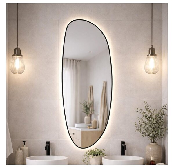 Baltica Design-LED Oglindă cu iluminare integrată STONE FLUID 15W/230V 4500K 155x50 cm IP65 č