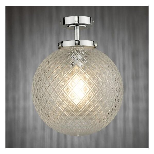 Där Lighting WAY0150 - Plafonieră pentru baie WAYNE 1xE27/40W/230V crom