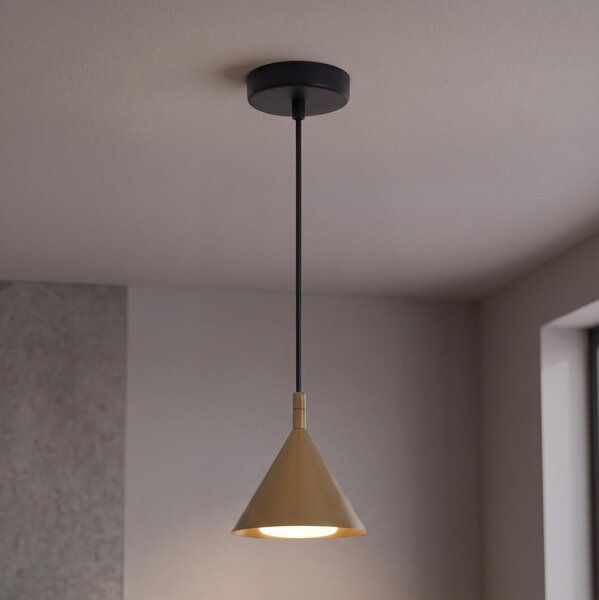Brilagi - Lampă suspendată pe cablu CONE SINGLE 1xGX53/15W/230V aurie