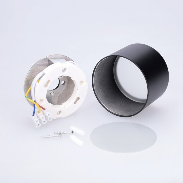 Brilagi - Spot de baie SMOOTH 1xGX53/15W/230V negru IP65