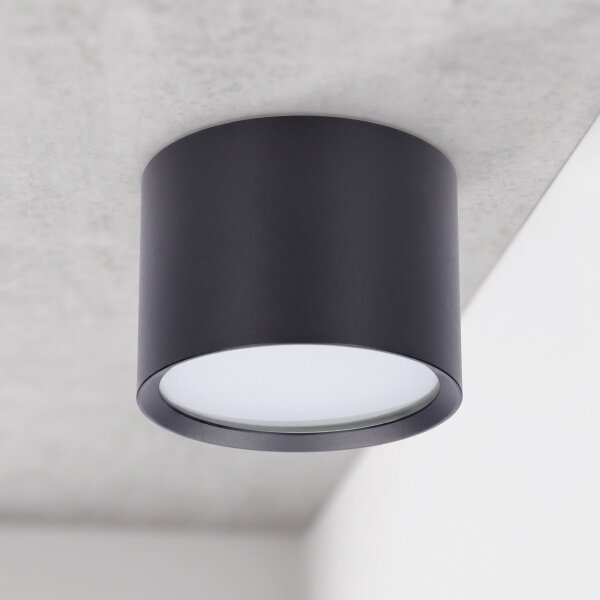 Brilagi - Spot de baie SMOOTH 1xGX53/15W/230V negru IP65
