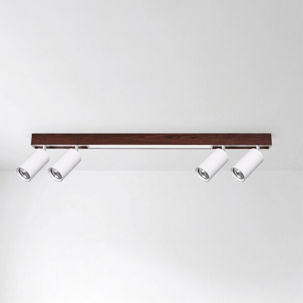 Brilagi - Spot LED SELE 4xGU10/30W/230V + LED/20W alb/decor stejar