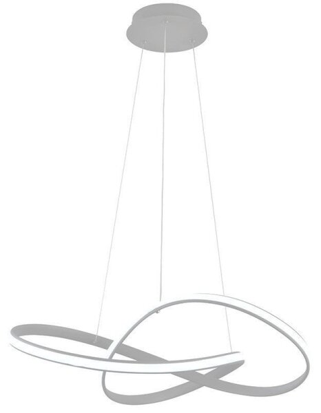 Lustră LED dimabilă pe cablu Brilagi COSMOWAVE LED/70W/230V 3000-6500K argintiu + telecomandă