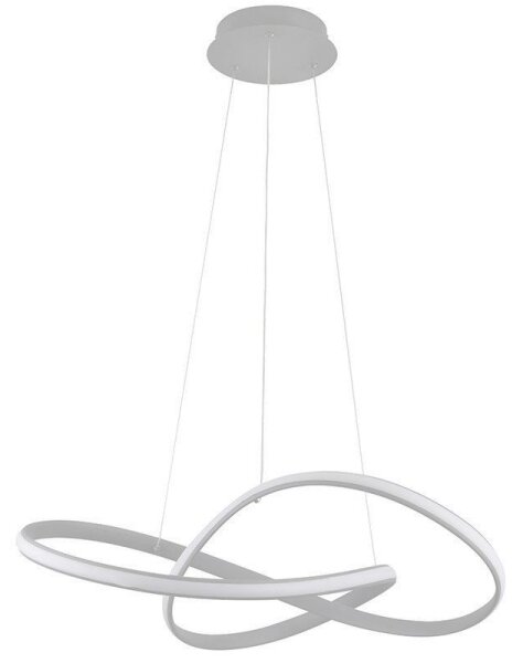 Lustră LED dimabilă pe cablu Brilagi COSMOWAVE LED/70W/230V 3000-6500K argintiu + telecomandă