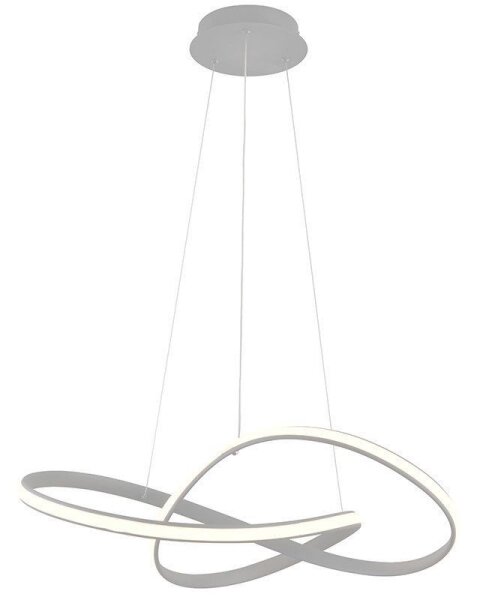 Lustră LED dimabilă pe cablu Brilagi COSMOWAVE LED/70W/230V 3000-6500K argintiu + telecomandă