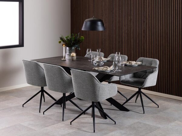 Scaun de dining pivotant Brooke