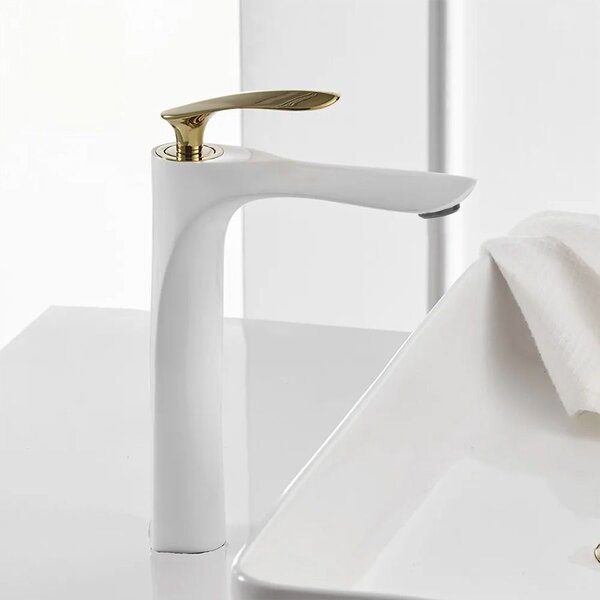 Baterie pentru baie Rea Orbit White Gold High