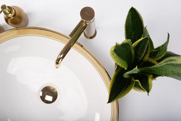 Lavoar pe blat Rea Margot White/Gold