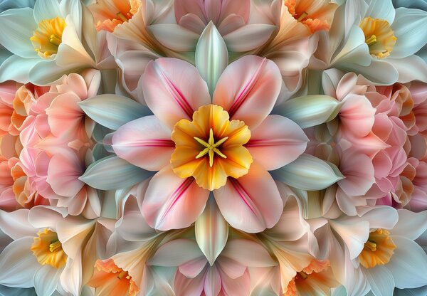 Fototapet - Floare caleidoscop (147x102 cm)