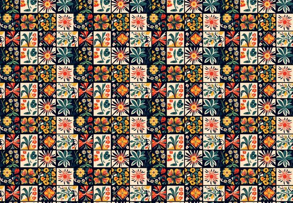 Fototapet - Plăci colorate (147x102 cm)