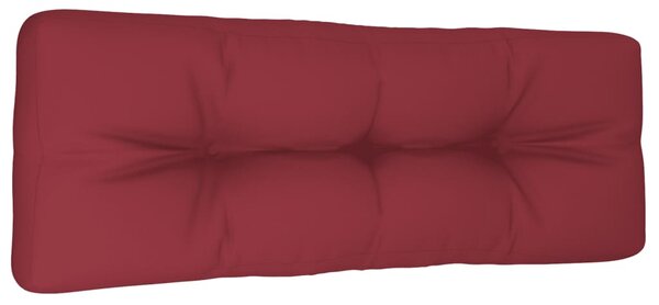 Pernă de paleți, roșu vin, 120x40x12 cm, material textil