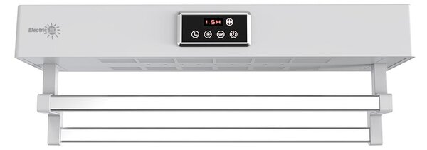 Uscator prosop baie sau bucatarie cu sterilizator UV, pe perete, 60 cm, 450W, ElectricSun Standard alb