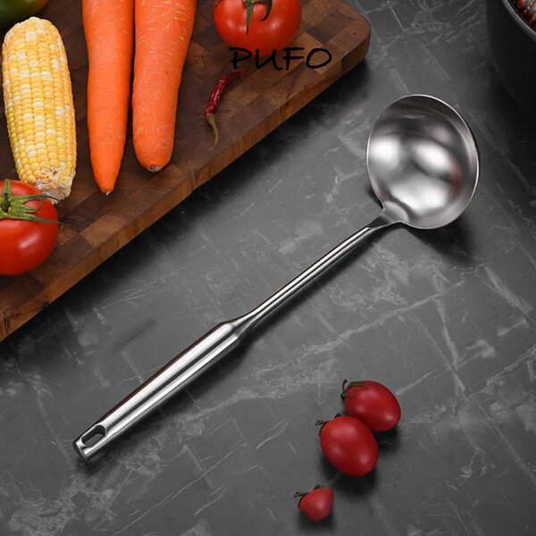 Polonic Pufo Premium din inox pentru servit si gatit, rezistent, 33 cm