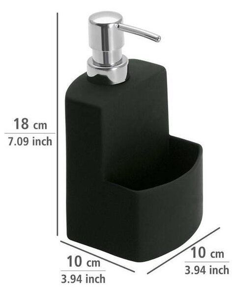 Wenko Festival dozator de lichid 380 ml negru 3620117800
