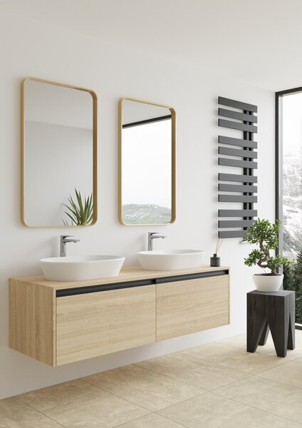 Dubiel Vitrum Rio oglindă 60x100 cm dreptunghiular auriu 5905241011561