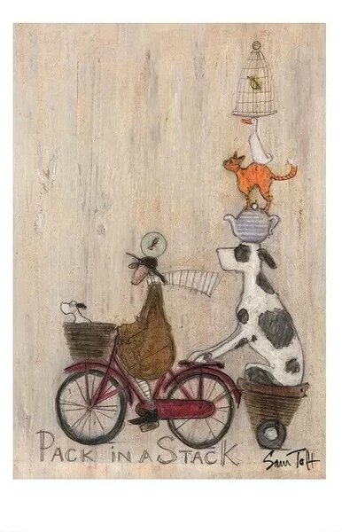 Sam Toft - Pack in a Stack Reproducere, (30 x 40 cm)