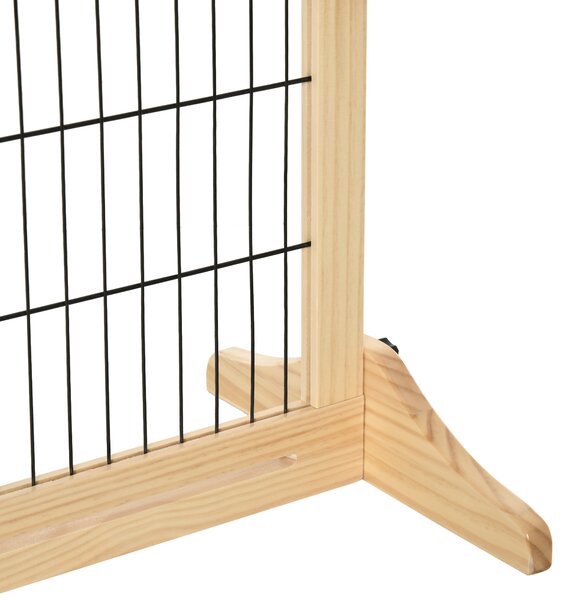 PawHut Poarta Extra Lata Independenta de 183x36x70cm pentru Animale de Companie, cu Lungime Reglabila, Bariere pentru Casa, Usa, Hol, Natur