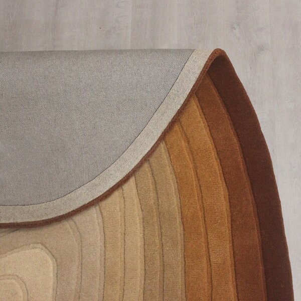 Covor cărămiziu din lână 160x230 cm Puddle Ombre Wool – Flair Rugs