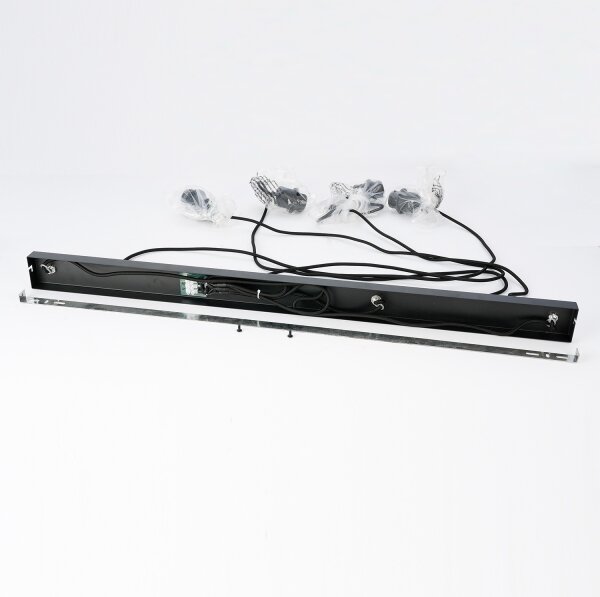 Brilagi - Lustră suspendată pe cablu NORDIC WAVE 4xE27/15W/230V in/negru