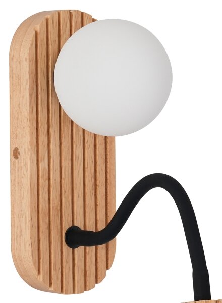 Brilagi - Lampă de perete MODERN WOOD, 1xG9/5W/230V + 1xGU10/8W, lemn