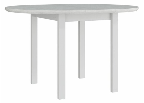Masă Victorville 107Alb, 8cm, ExtensieExtensie, Furnir din lemn natural, Lemn