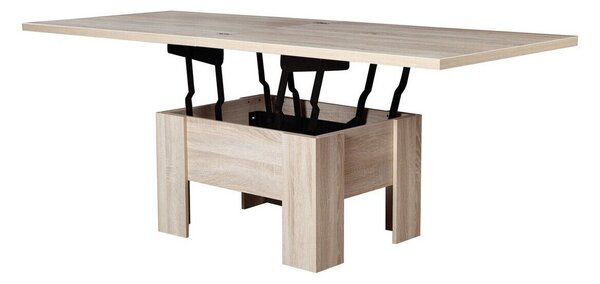 Măsuță de cafea extensibila Stanton 102Stejar Sonoma, 5x8x10cm, PAL laminat, Unghiular