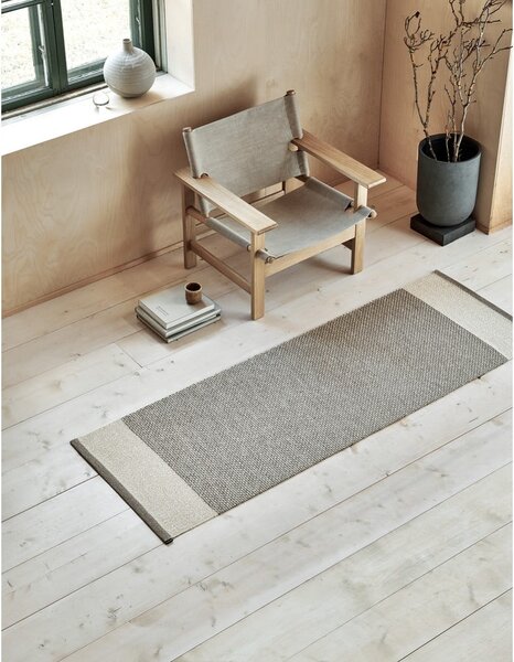 Covor tip traversă pentru interior și exterior bej 85x260 cm Edit Mud Vanilla – Pappelina