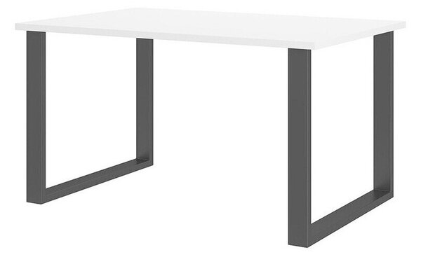 Masă Tucson 137Negru, Alb, 8x9x14cm, PAL laminat, Metal