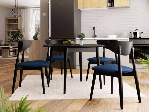 Masă Racine 118Negru, 8cm, MDF, Lemn