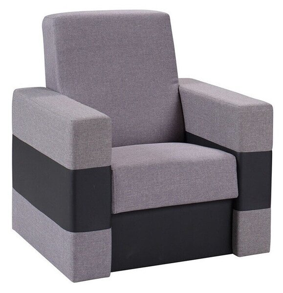 Fotoliu Providence 170Gri deschis, 9x8x8cm, Piele ecologică + Tapiterie, PicioarePicioare: Plastic