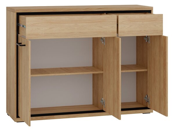 Comodă Etrmoni 104Maro deschis, Cu sertare și uși, 10x14x4cm