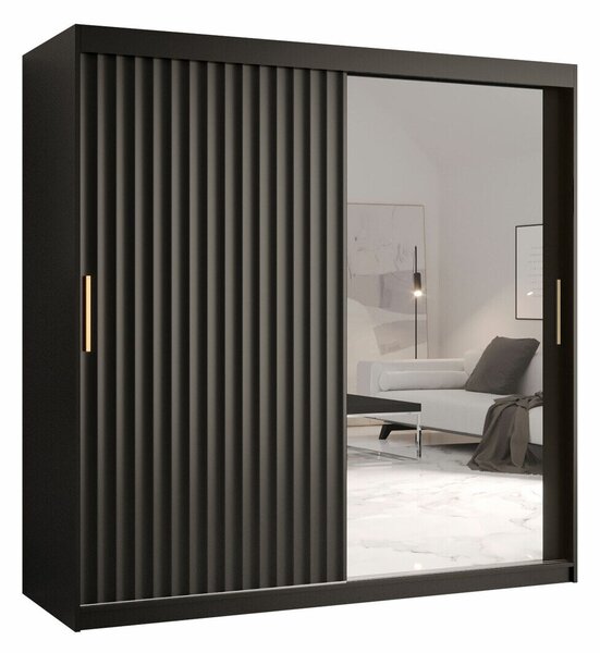 Dulap Hartford 338Negru, 20x18x6cm, Uși dulapUși dulap: Glisante