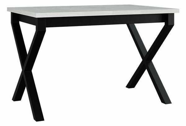 Masă Victorville 300Negru, Alb, 8x8x14cm, ExtensieExtensie, PAL laminat, Metal