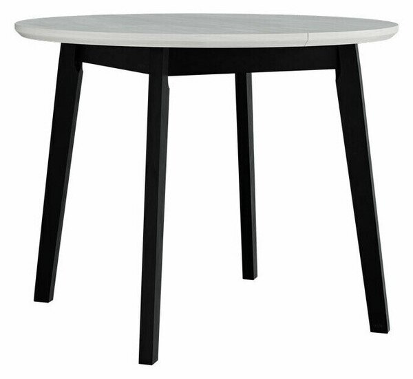 Masă Victorville 184Negru, Alb, 8cm, ExtensieExtensie, MDF, Lemn