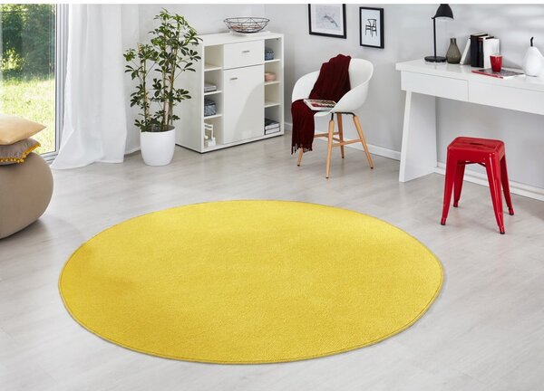 Covor galben rotund ø 133 cm Fancy – Hanse Home