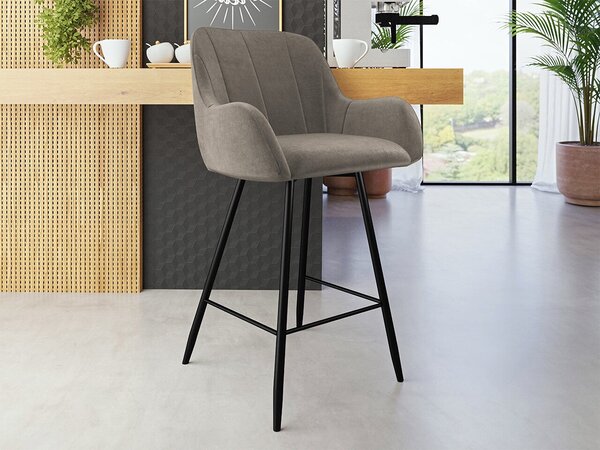 Scaun bar Jackson 10210x5x6cm, Tapiterie, Metalic
