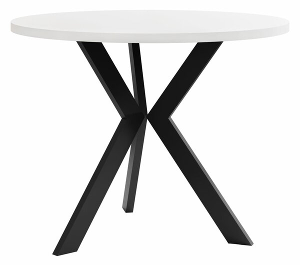 Măsuță de cafea Dearborn 106Negru, Alb, 5cm, PAL laminat, Rotund