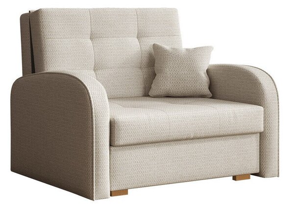 Fotoliu Silona ICrem, 9x10x10cm, Tapiterie, PicioarePicioare: Lemn, Mobilier deja asamblatMobilier deja asamblat