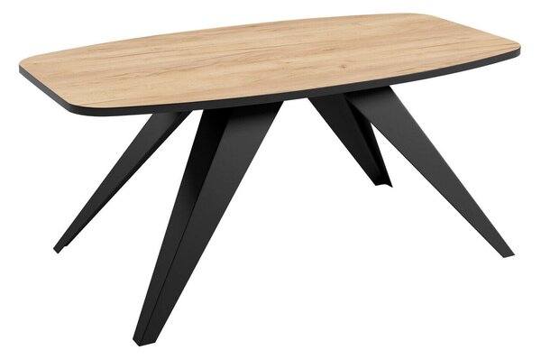 Măsuță de cafea Oswego 117Stejar Craft auriu, Negru, 5x6x12cm, PAL laminat, Unghiular