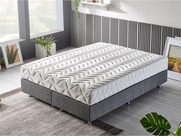 Saltea mediu-fermă/moale cu arcuri reversibilă 200x200 cm Niron – Kalune Design