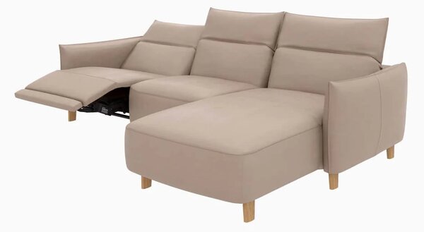Canapea Flamingo cu sezlong electric