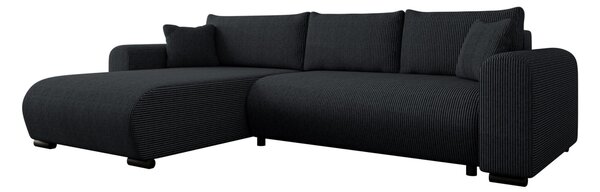Colțar Comfivo Consors, Funcția de dormit, Spațiu de depozitare, 285x188x80cm, 119.9 kg, Picioare: Metal, Plastic